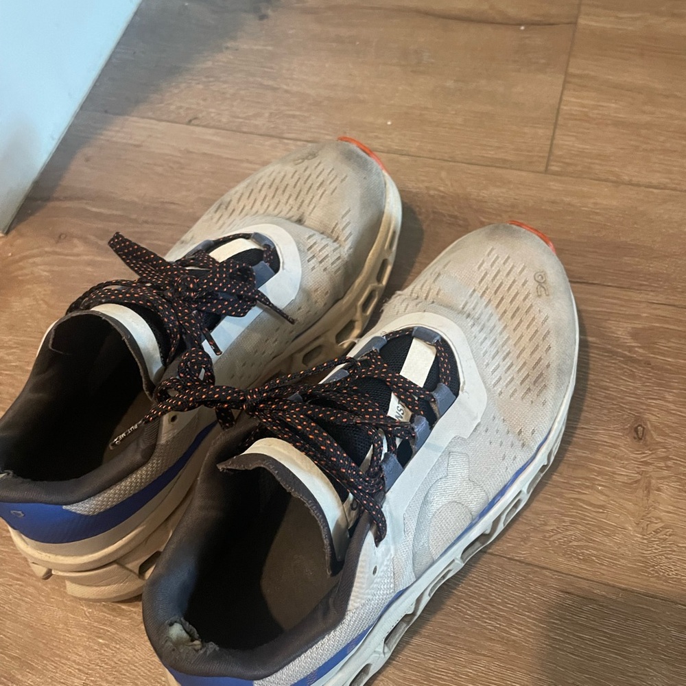 On Running Sneakers in White and Blue